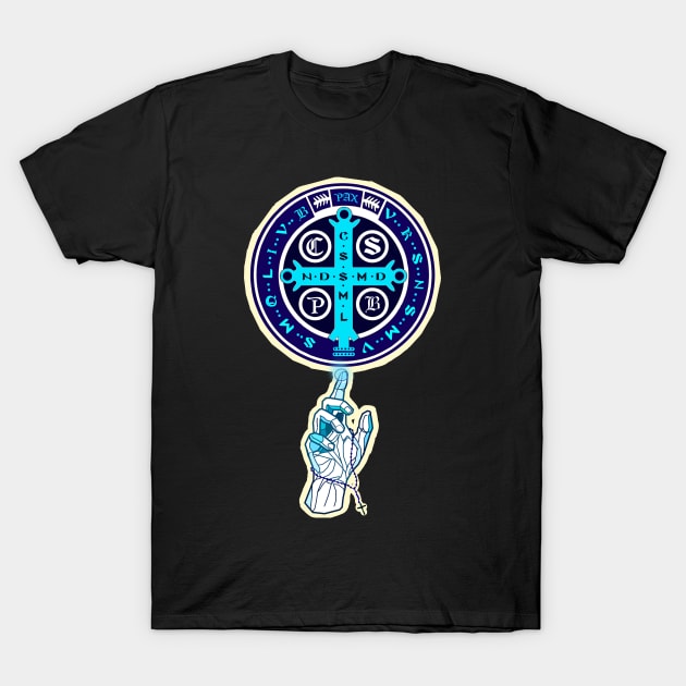 Saint Benedict Medal T-Shirt by young catholic